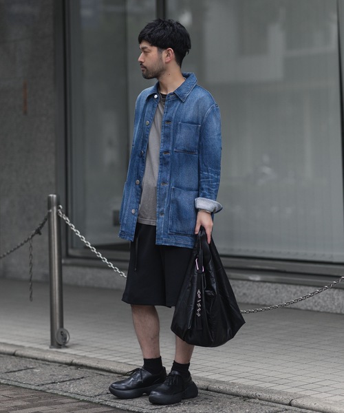 サテンデニム カバーオールJKT / SATIN DENIM COVERALLS JKT