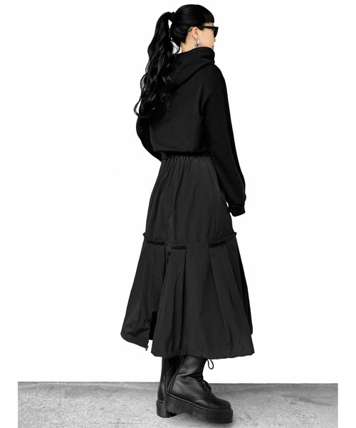 LVEU.（ラブユ.）の「【LVEU.】グラフィックプリントフーディー(Ai select) / トップス プルオーバー カットソー パーカー クロップド ショート プリント フーディー フード ブラック ホワイト（パーカー・レディース・ブラック/ホワイト・FREE）」の7枚目の写真