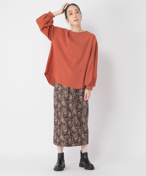 studio CLIP（スタディオクリップ）の「フラワージャガードスカート（スカート・レディース・ブラウン/カーキ・LARGE/MEDIUM）」の11枚目の写真