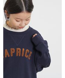 Samansa Mos2 | 【保湿加工】裏毛サガラ刺繍スウェット(Tシャツ/カットソー)