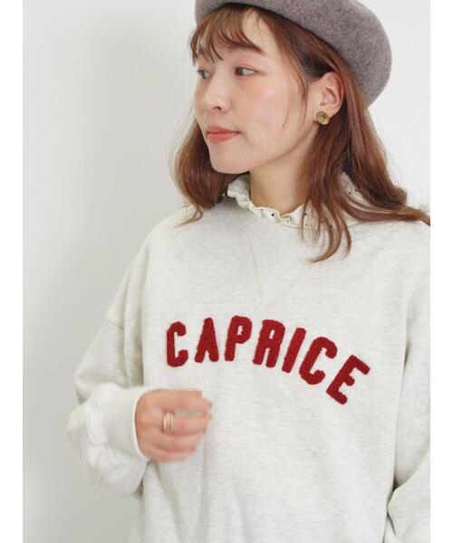 Samansa Mos2（サマンサ モスモス）の「【保湿加工】裏毛サガラ刺繍スウェット（Tシャツ/カットソー・レディース・ネイビー/グレー/ピンク/グリーン・F）」の11枚目の写真