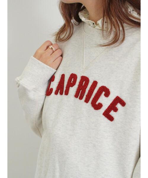 Samansa Mos2（サマンサ モスモス）の「【保湿加工】裏毛サガラ刺繍スウェット（Tシャツ/カットソー・レディース・ネイビー/グレー/ピンク/グリーン・F）」の13枚目の写真