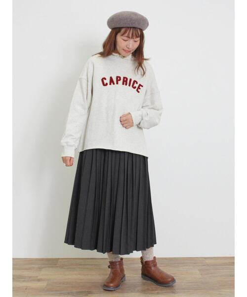 Samansa Mos2（サマンサ モスモス）の「【保湿加工】裏毛サガラ刺繍スウェット（Tシャツ/カットソー・レディース・ネイビー/グレー/ピンク/グリーン・F）」の15枚目の写真