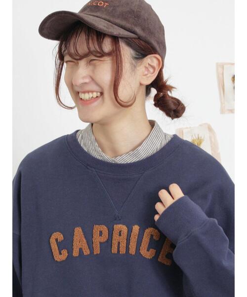 Samansa Mos2（サマンサ モスモス）の「【保湿加工】裏毛サガラ刺繍スウェット（Tシャツ/カットソー・レディース・ネイビー/グレー/ピンク/グリーン・F）」の22枚目の写真