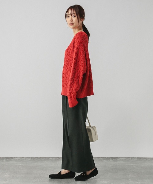 GLOBAL WORK　お手入れらくらくSET UP　Wジャケット　ワイドパンツ GLOBAL WORK お手入れらくらくSET UP Wジャケット ワイドパンツ