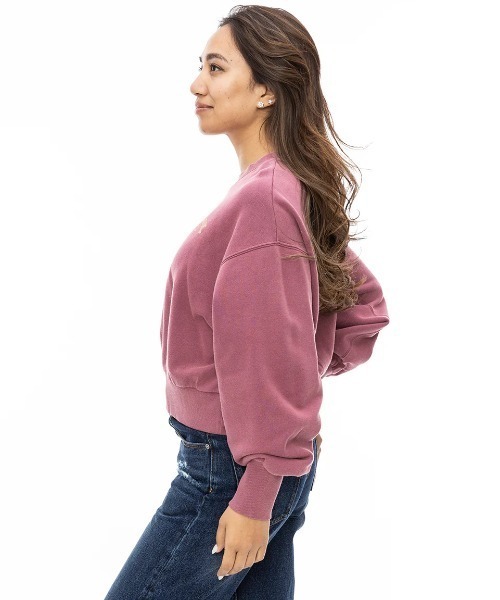 BILLABONG（ビラボン）の「BILLABONG レディース ARCH LOGO SWEAT CREW トレーナー/ビラボンバックプリントロゴボリュームスリーブスウェットトレーナー（スウェット・レディース・オフホワイト/アイボリー/パープル系その他・LARGE/MEDIUM）」の8枚目の写真