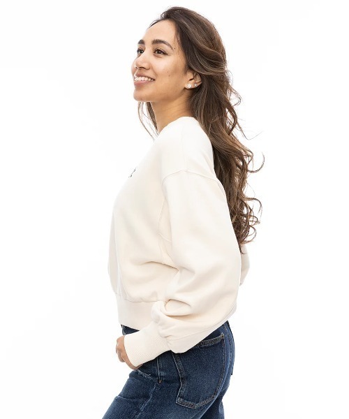 BILLABONG（ビラボン）の「BILLABONG レディース ARCH LOGO SWEAT CREW トレーナー/ビラボンバックプリントロゴボリュームスリーブスウェットトレーナー（スウェット・レディース・オフホワイト/アイボリー/パープル系その他・LARGE/MEDIUM）」の11枚目の写真