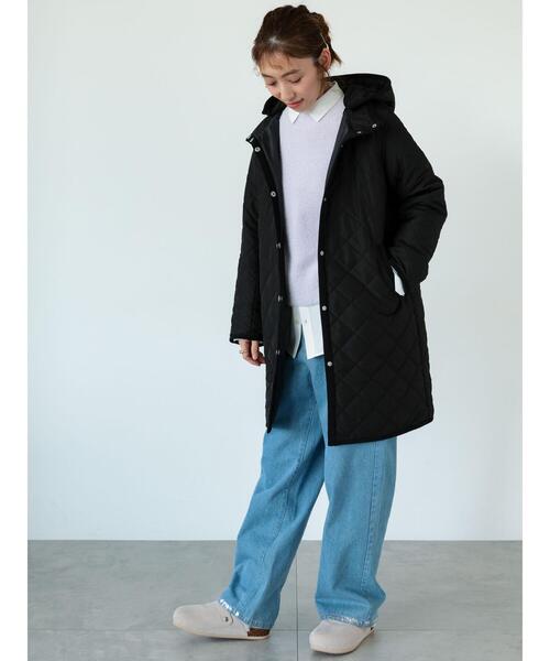 Lugnoncure（ルノンキュール）の「前後2WAYクルーネックフェザーカーディガン（カーディガン/ボレロ・レディース・オフホワイト/ラベンダー/ベージュ/チャコールグレー・F）」の5枚目の写真