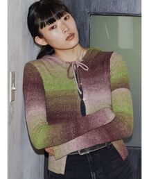 VEQUM ニット セーター 「VEQUM」SWITCHING KNIT VEST