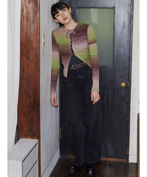 VEQUM（VEQUM）の「【VEQUM】FRONT BUTTON HOOK KNIT（ニット