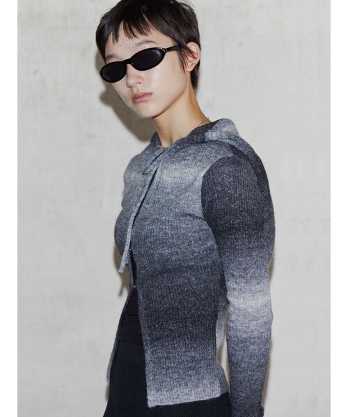 ニット セーター 「VEQUM」FRONT BUTTON HOOK KNIT レディース VEQUM ニット セーター 「VEQUM」FRONT BUTTON HOOK KNIT