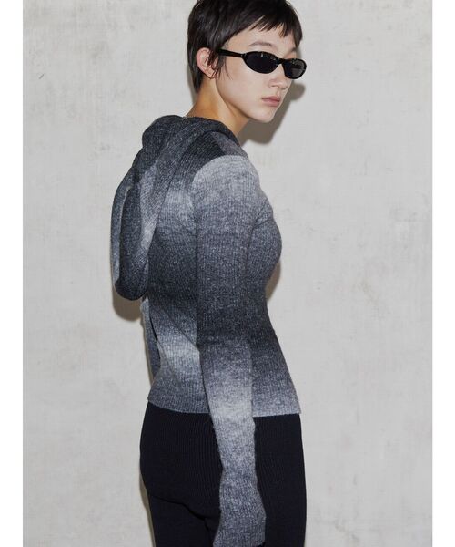 ニット セーター 「VEQUM」FRONT BUTTON HOOK KNIT レディース VEQUM ニット セーター 「VEQUM」FRONT BUTTON HOOK KNIT