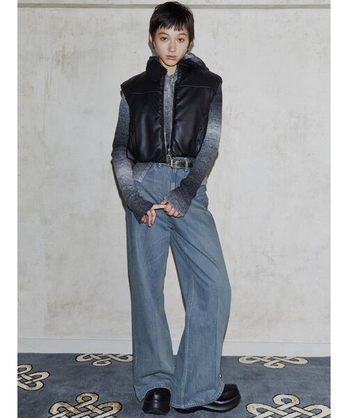 VEQUM(VEQUM)の「【VEQUM】FRONT BUTTON HOOK KNIT(ニット/セーター・レディース・パープル/ブラウン/ブラック・FREE)」の13枚目の写真