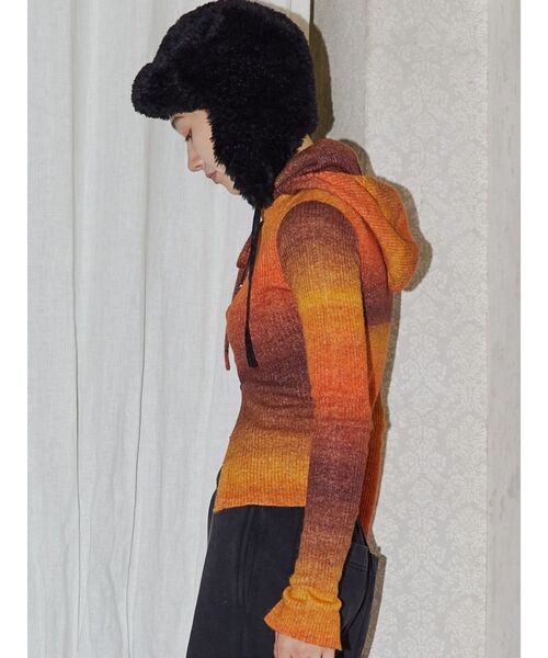 VEQUM(VEQUM)の「【VEQUM】FRONT BUTTON HOOK KNIT(ニット/セーター・レディース・パープル/ブラウン/ブラック・FREE)」の20枚目の写真