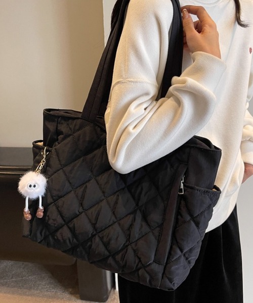 セール】FReePLACe/大容量キルティングトートバッグ X12343