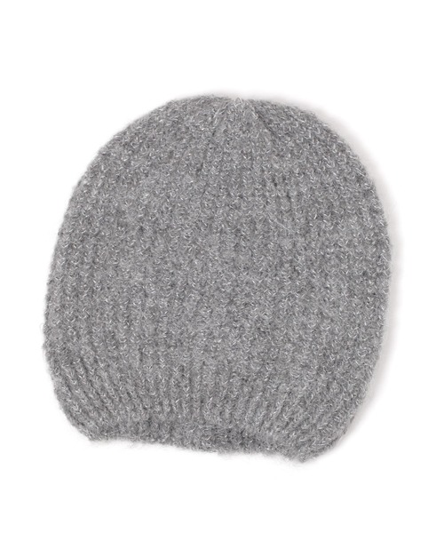 LEPSIM（レプシィム）の「ラメニットワッチ　152654（ニットキャップ/ビーニー・レディース・ブラック/チャコールグレー・ONE SIZE）」の2枚目の写真