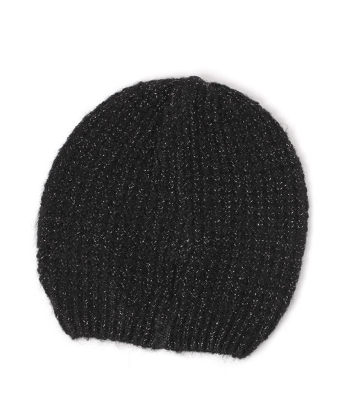 LEPSIM（レプシィム）の「ラメニットワッチ　152654（ニットキャップ/ビーニー・レディース・ブラック/チャコールグレー・ONE SIZE）」の9枚目の写真