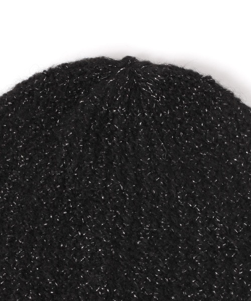 LEPSIM（レプシィム）の「ラメニットワッチ　152654（ニットキャップ/ビーニー・レディース・ブラック/チャコールグレー・ONE SIZE）」の10枚目の写真