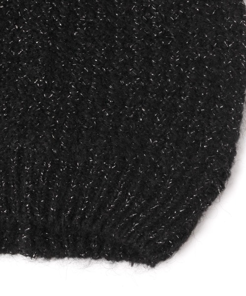 LEPSIM（レプシィム）の「ラメニットワッチ　152654（ニットキャップ/ビーニー・レディース・ブラック/チャコールグレー・ONE SIZE）」の11枚目の写真
