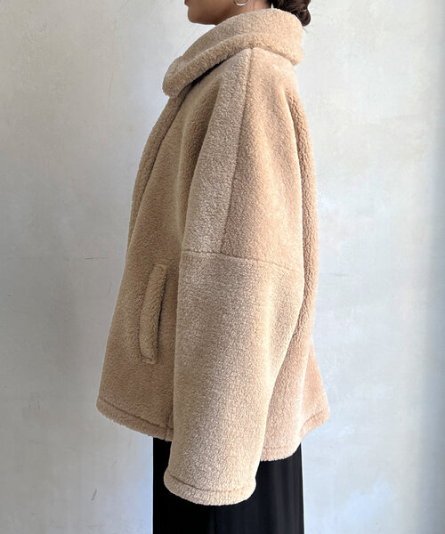 DouDou（ドゥドゥ）の「ボアコート（その他アウター・レディース・ベージュ/ブラウン・FREE）」の22枚目の写真