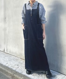 Munich（ミューニック）の「8ozスラブデニムジャンパースカート（ジャンパースカート）」