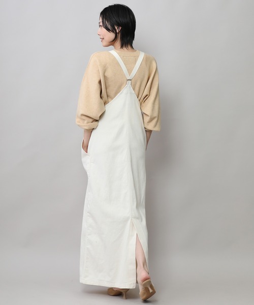 Munich（ミューニック）の「8ozスラブデニムジャンパースカート（ジャンパースカート・レディース・ホワイト/ブラック/インディゴブルー/アイボリー・M/S）」の15枚目の写真