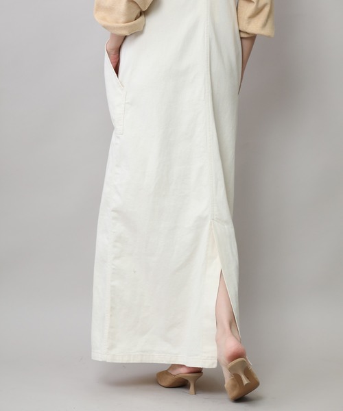 Munich（ミューニック）の「8ozスラブデニムジャンパースカート（ジャンパースカート・レディース・ホワイト/ブラック/インディゴブルー/アイボリー・M/S）」の11枚目の写真