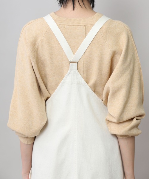 Munich（ミューニック）の「8ozスラブデニムジャンパースカート（ジャンパースカート・レディース・ホワイト/ブラック/インディゴブルー/アイボリー・M/S）」の8枚目の写真