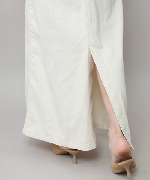 Munich（ミューニック）の「8ozスラブデニムジャンパースカート（ジャンパースカート・レディース・ホワイト/ブラック/インディゴブルー/アイボリー・M/S）」の6枚目の写真