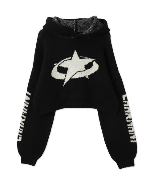 WEGO(ウィゴー)の「WEGO/スタージャガードニットプルパーカー(ニット/セーター・レディース・アイボリー/ブラック・FREE)」の17枚目の写真