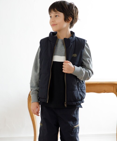 【100-130cm】ブル刺繍 ブロッキングトレーナー（スウェット）｜J.PRESS（ジェイプレス）