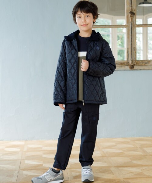 【100-130cm】ブル刺繍 ブロッキングトレーナー（スウェット）｜J.PRESS（ジェイプレス）