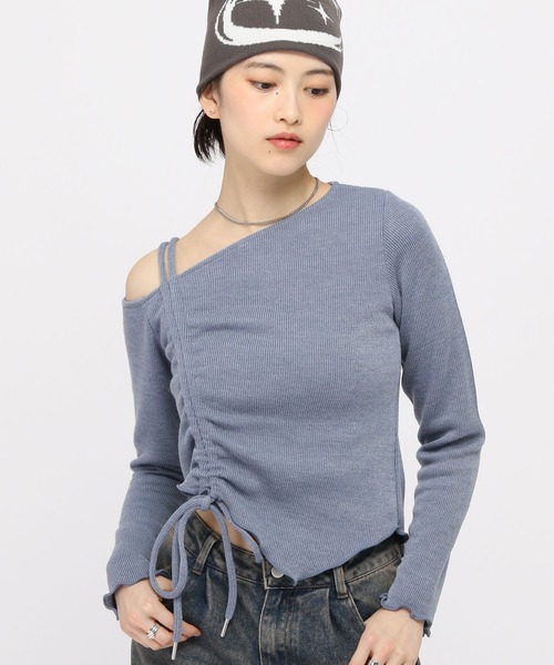 3.3 Field Trip (3.3フィールドトリップ)の「3.3 Field Trip/厚手ヘンケイロングスリーブ(Tシャツ/カットソー・レディース・アイボリー/チャコール/ブルー・FREE)」の1枚目の写真