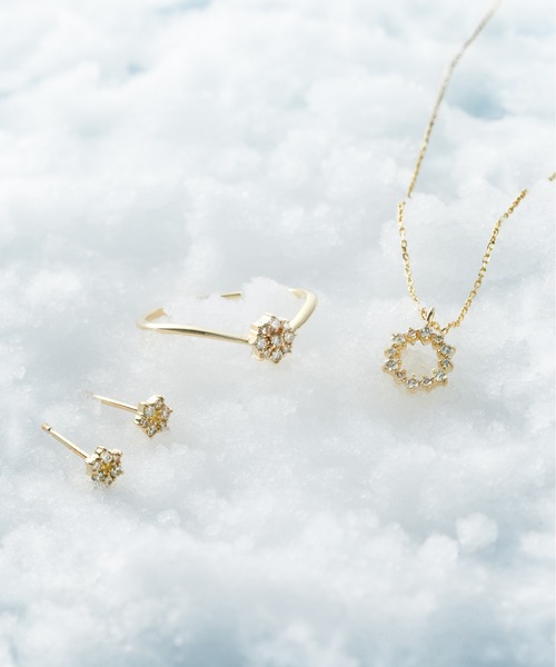 Jewel closet by L&Co. ネックレス K10 ダイヤモンド Jewel closet by L&Co. ネックレス K10 ダイヤモンド マイクロ