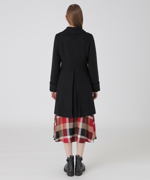 BLUE LABEL CRESTBRIDGE(ブルーレーベルクレストブリッジ)の「【一部店舗限定】ライトビーバーステンコート(その他アウター・レディース・グレー系その他2/ブラック・36/38/40)」の18枚目の写真