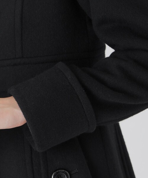 BLUE LABEL CRESTBRIDGE(ブルーレーベルクレストブリッジ)の「【一部店舗限定】ライトビーバーステンコート(その他アウター・レディース・グレー系その他2/ブラック・36/38/40)」の15枚目の写真