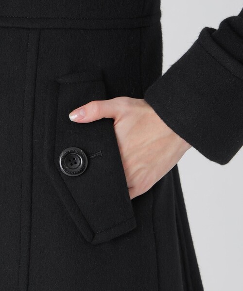 BLUE LABEL CRESTBRIDGE(ブルーレーベルクレストブリッジ)の「【一部店舗限定】ライトビーバーステンコート(その他アウター・レディース・グレー系その他2/ブラック・36/38/40)」の14枚目の写真