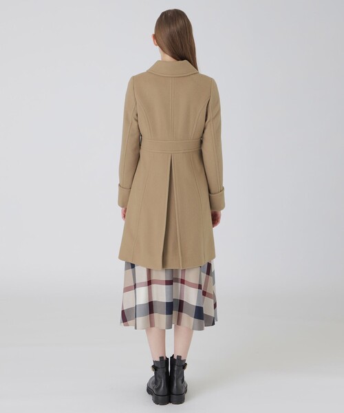 BLUE LABEL CRESTBRIDGE(ブルーレーベルクレストブリッジ)の「【一部店舗限定】ライトビーバーステンコート(その他アウター・レディース・グレー系その他2/ブラック・36/38/40)」の9枚目の写真