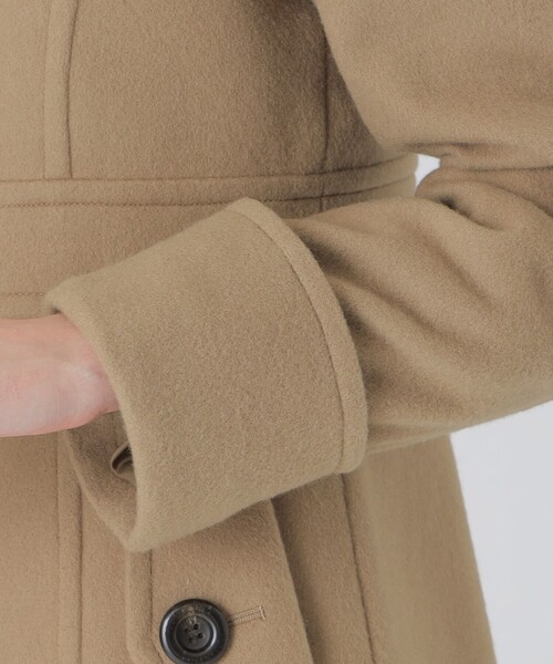 BLUE LABEL CRESTBRIDGE(ブルーレーベルクレストブリッジ)の「【一部店舗限定】ライトビーバーステンコート(その他アウター・レディース・グレー系その他2/ブラック・36/38/40)」の6枚目の写真