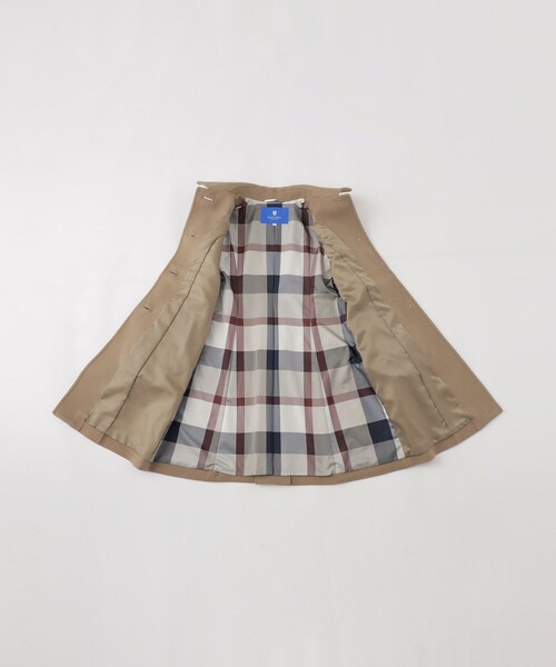 BLUE LABEL CRESTBRIDGE(ブルーレーベルクレストブリッジ)の「【一部店舗限定】ライトビーバーステンコート(その他アウター・レディース・グレー系その他2/ブラック・36/38/40)」の4枚目の写真