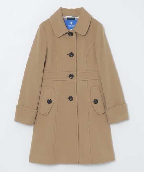 BLUE LABEL CRESTBRIDGE(ブルーレーベルクレストブリッジ)の「【一部店舗限定】ライトビーバーステンコート(その他アウター・レディース・グレー系その他2/ブラック・36/38/40)」の3枚目の写真