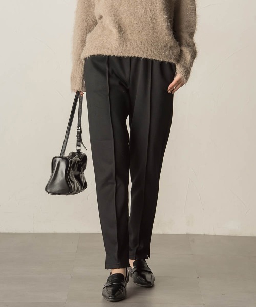 VICKY（ビッキー）の「裏起毛テーパードパンツ≪洗濯機で洗える≫（スウェットパンツ・レディース・ライトグレー/ブラック/ネイビー/カーキ・M）」の21枚目の写真