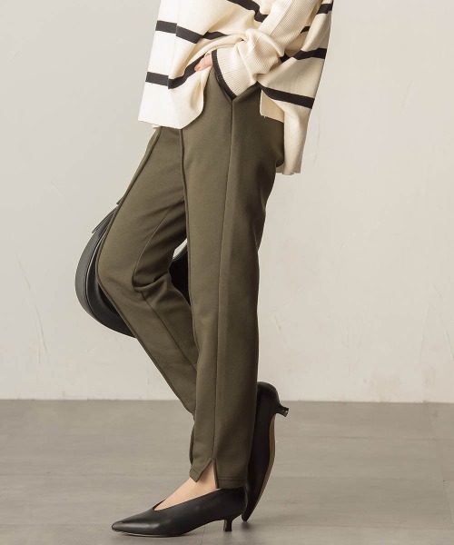 VICKY（ビッキー）の「裏起毛テーパードパンツ≪洗濯機で洗える≫（スウェットパンツ・レディース・ライトグレー/ブラック/ネイビー/カーキ・M）」の13枚目の写真