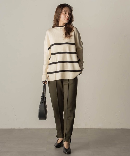 VICKY（ビッキー）の「裏起毛テーパードパンツ≪洗濯機で洗える≫（スウェットパンツ・レディース・ライトグレー/ブラック/ネイビー/カーキ・M）」の15枚目の写真