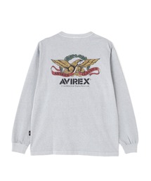 AVIREX(ABbNX)FADE WASH VINTAGE LABEL EAGLE T-SHIRT / tFChEHbV Be[W x C[O TVc / AVIREX / ABbNX(TVc/Jbg\[)