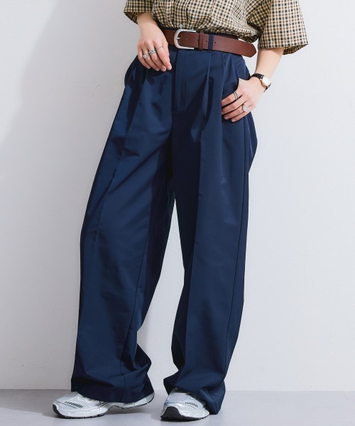 TTOL（トール）の「ダブルタックワイドパンツ（その他パンツ・レディース・アイボリー/ネイビー・L-XL/M-L）」の2枚目の写真