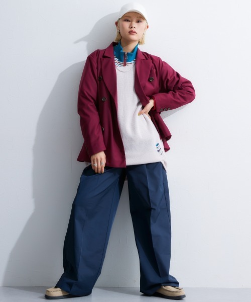 TTOL（トール）の「ダブルタックワイドパンツ（その他パンツ・レディース・アイボリー/ネイビー・L-XL/M-L）」の19枚目の写真