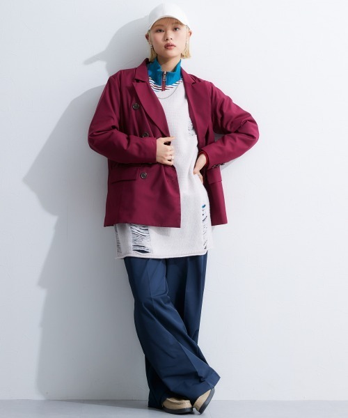 TTOL（トール）の「ダブルタックワイドパンツ（その他パンツ・レディース・アイボリー/ネイビー・L-XL/M-L）」の20枚目の写真