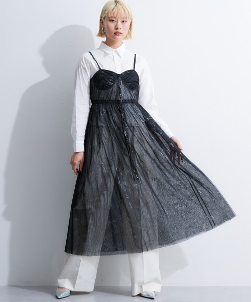 TTOL（トール）の「ダブルタックワイドパンツ（その他パンツ・レディース・アイボリー/ネイビー・L-XL/M-L）」の7枚目の写真