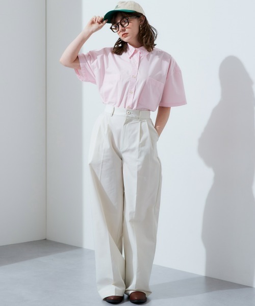 TTOL（トール）の「ダブルタックワイドパンツ（その他パンツ・レディース・アイボリー/ネイビー・L-XL/M-L）」の9枚目の写真